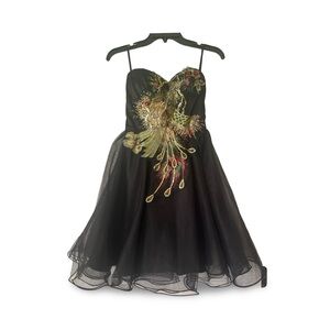 Chi Chi London Peacock Sequin Mini Dress